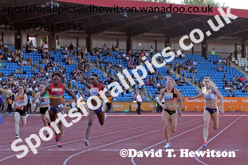 Womens 200 metres, Sainsbury's British Champs, Alexander Stadium, Birmingham. Photo: David T. Hewitson/Sprts for All Pics